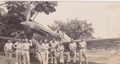 No 77 Squadron Association Kittyhawks and Mustangs in the Pacific photo gallery - Pacific Island -86 Sqn, Christmas Day Merauke 1943.  Bob Whittle DFM on the wing